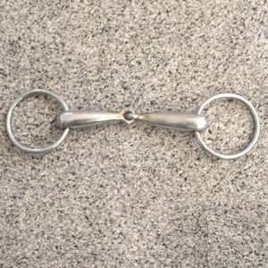 Stainless Steel Loose Ring Snaffle Bit - Silver
